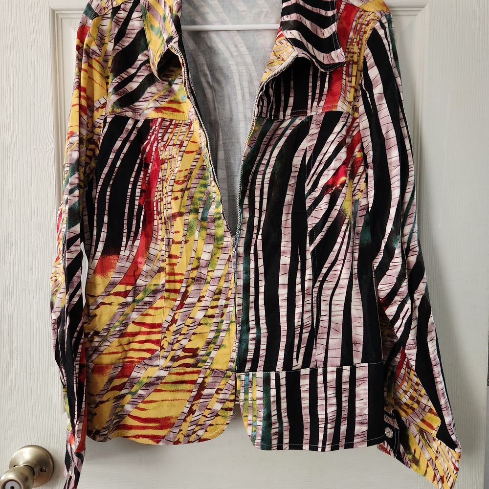 Colorful Striped Women's Blazer